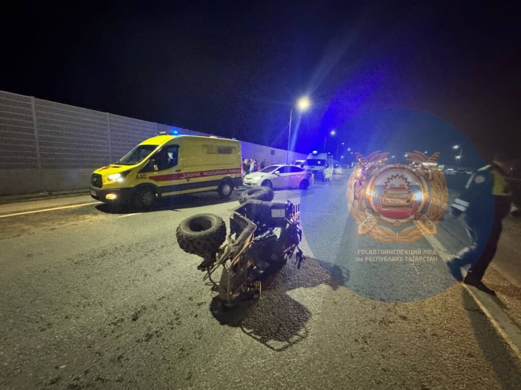 Подростки разбились на квадроцикле в Татарстане — один из них погиб