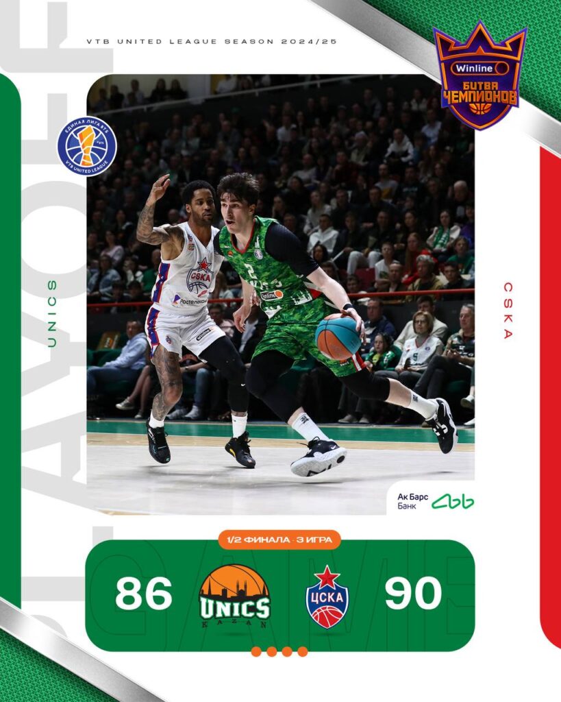 Почти без шансов: УНИКС в третий раз проиграл ЦСКА