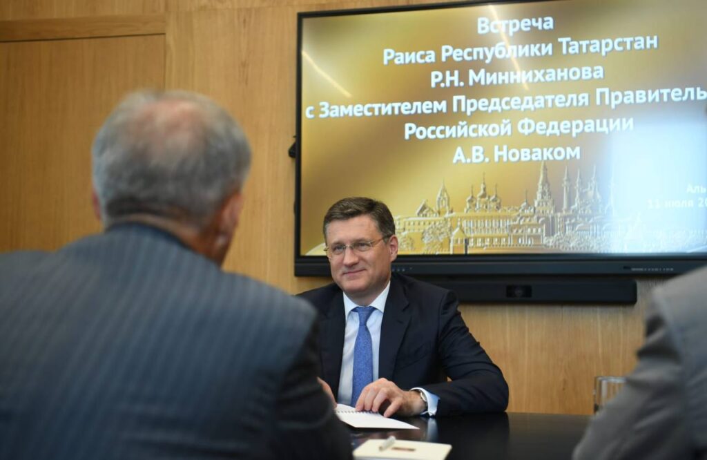 Минниханов и Новак обсудили проекты в Татарстане в сфере энергетики