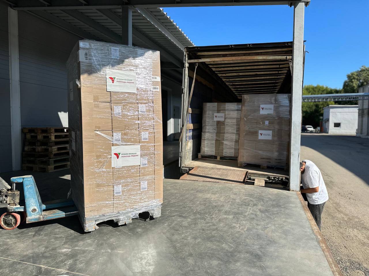 Татарстан отправил 17-ю партию гуманитарной помощи в Курскую область