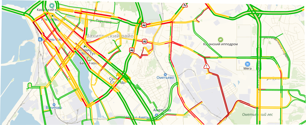 Казань пробки сейчас онлайн карта смотреть онлайн