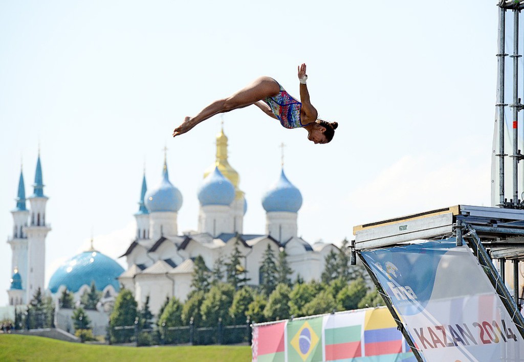 Спорт 2015. Хайдайвинг Казань. Казань хайдайвинг Кубок мира. Казань 2015. Казань Хай-дайвинг 2015.