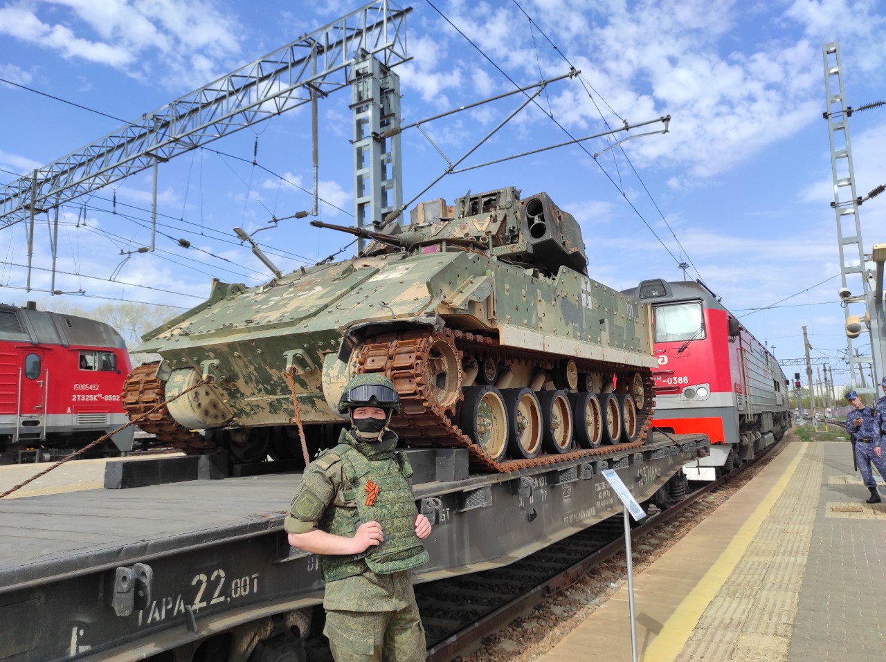 Поезд Минобороны привез в Казань подбитый «Брэдли» - Республика Татарстан |  РТ Онлайн